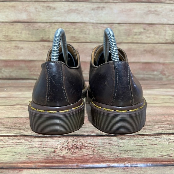 Dr. Martens Brown Leather Lace Up Low Boots main image 9